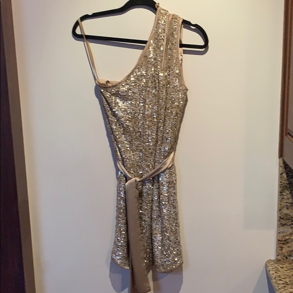 Dress by ABS Collection size 6 gold sequence - Picture 1 of 3